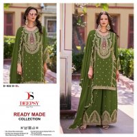 DEEPSY SUITS D 922ABCD PURE CHINNON EMBROIDERY PLAZZO STYLE FULLSTITCH SUITS
