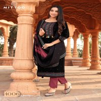 MITTOO LAUNCH HEAVY RAYON COLORDROP INDIAN SUITS