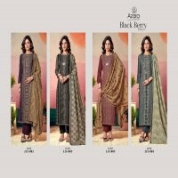 AZARA RADHIKA FAHION BLACK BERRY VOL 17 FANCY PRINT WITH EMBROIDERY WORK SUITS