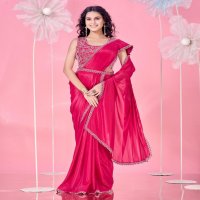 AMOHA TRENDS SHOWCASES A357 PARTY WEAR AESTHETIC READY TO WEAR SAREE