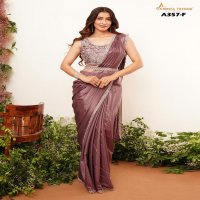AMOHA TRENDS SHOWCASES A357 PARTY WEAR AESTHETIC READY TO WEAR SAREE