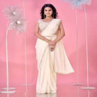 AMOHA TRENDS SHOWCASES A357 PARTY WEAR AESTHETIC READY TO WEAR SAREE