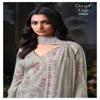 GANGA GIGI 53602 WHOLESALE COTTON MAL PRINTED WITH HAND WORK PREMIUM QUALITY SUITS