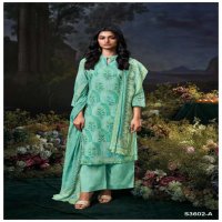 GANGA GIGI 53602 WHOLESALE COTTON MAL PRINTED WITH HAND WORK PREMIUM QUALITY SUITS