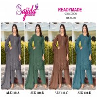 ALK-110 BY SAJIDA DESIGNER 3PCS READYMADE INDIAN PAKISTANI SUITS