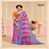 RUCHI SAREES RAGAA GEORGETTE 17 SOFT PRINTED SAREES COLLECTION