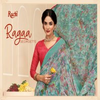 RUCHI SAREES RAGAA GEORGETTE 17 SOFT PRINTED SAREES COLLECTION