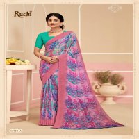 RUCHI SAREES RAGAA GEORGETTE 17 SOFT PRINTED SAREES COLLECTION