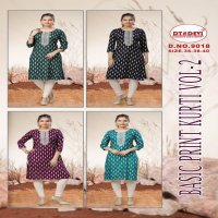 BASIC PRINT KURTI VOL 2 BY DT DEVI READYMADE 9018 RAYON CLASSIC COMBO KIDS KURTI