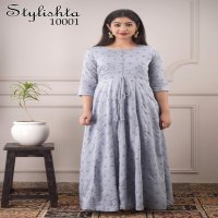 STYLISHTA SUMMER DRESS PURE MUSLIN HOUSEWEAR WOMEN LONG DRESS