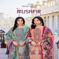 MUSAFIR VOL 26 BY RIAZ ARTS PAKISTANI PURE LAWN CAMBRIC DESIGNER DRESS