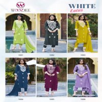 WHITE LOTUS BY WOODEE PREMIUM QUALITY NAZNEEN READYMADE PLUS SIZE 3PCS SUIT