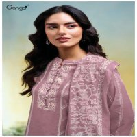 GANGA SANULI S3655 WHOLESALE PREMIUM COTTON PRINTED WITH EMBROIDERY WORK DESIGNER SLAWAR SUITS