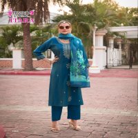 TIARA VOL 1 BY MYSTIC 9 PREMIUM QUALITY VERTICAN SHIMMER STRAIGHT CUT KURTI BOTTOM DUPATTA