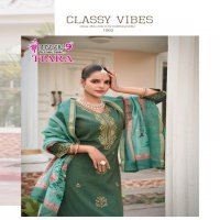 TIARA VOL 1 BY MYSTIC 9 PREMIUM QUALITY VERTICAN SHIMMER STRAIGHT CUT KURTI BOTTOM DUPATTA