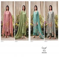 GANGA ELA S3566 WHOLESALE PREMIUM COTTON LINEN PRINTED WITH HAND WORK CLASSY SUITS