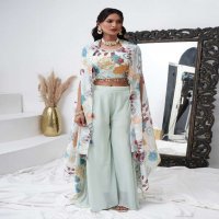 AMOHA C288 WHOLESALE HEAVY HAND WORK WITH DIGITAL CHINNON FULLY STUTCHED STYLIST SUITS