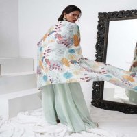 AMOHA C288 WHOLESALE HEAVY HAND WORK WITH DIGITAL CHINNON FULLY STUTCHED STYLIST SUITS