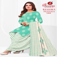 GANESHJI RESHMA PATIYALA VOL-1 WHOLESALE HEAVY SOFT COTTON PRINTED DRESS