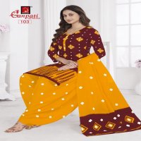 GANPATI SHIBORI SPECIAL VOL-1 WHOLESALE PURE COTTON REGULAL WEAR PATIYALA TYPE SUITS