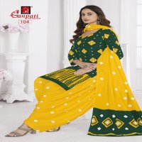 GANPATI SHIBORI SPECIAL VOL-1 WHOLESALE PURE COTTON REGULAL WEAR PATIYALA TYPE SUITS