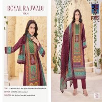 ROYAL RAJWADI VOL 1 BY RAHI FAB LAUNCHED FANCY ORGANIC PRINTED UNSTITCHED DRESS