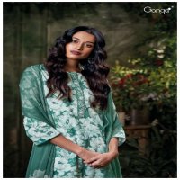 GANGA EMERA S3582 WHOLESALE PREMIUM COTTON PRINTED WITH EMBROIDERY WOK CLASSY SALWAR SUITS