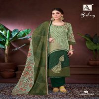 GALAXY BY ALOK WHOLESALE PURE ZAM COTTON FANCY PRINT WITH HAND WORK 3 PCS DRESS MATERIAL