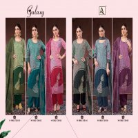 GALAXY BY ALOK WHOLESALE PURE ZAM COTTON FANCY PRINT WITH HAND WORK 3 PCS DRESS MATERIAL