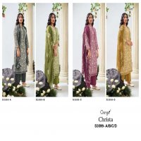 GANGA PRESENT S3599 WHOLESALE UNIQUE COLOR COMBINATION COTTON PRINTED WITH WORK DESIGNER SUITS