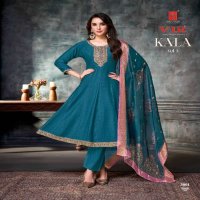 VIR KALA VOL-3 WHOLESALE VERTICAL FABRIC WITH EMBROIDERY WORK READYMADE ANARKALI PRETTY SUITS