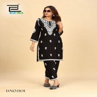 BLACK N WHITE VOL 11 BY BLUE HILL AESTHETHIC FULL STITCHED PAKISTANI LOOK KURTI