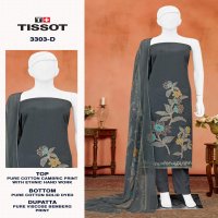 TISSOT 3303 BY BIPSON PRINT UNSTITCHED 3PCS KURTA DRESS MATERIAL