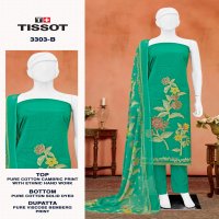 TISSOT 3303 BY BIPSON PRINT UNSTITCHED 3PCS KURTA DRESS MATERIAL