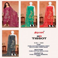 TISSOT 3303 BY BIPSON PRINT UNSTITCHED 3PCS KURTA DRESS MATERIAL