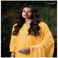 GANGA DELIA S3575 WHOLESALE PURE COTTON PRINTED WITH EMBROIDERY WORK SEMI STITCHED SALWAR KAMEEZ