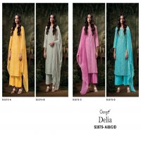 GANGA DELIA S3575 WHOLESALE PURE COTTON PRINTED WITH EMBROIDERY WORK SEMI STITCHED SALWAR KAMEEZ