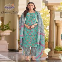 COTTON FAB VOL 5 BY RADHIKA LIFESTYLE COTTON PRINT CASUAL FULL STITCH BIG SIZE SALWAR SUIT