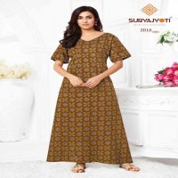 PEARL VOL 2 BY SURYAJYOTI COTTON COMFORTABLE FULLY STITCH NIGHTY FOR WOMENS