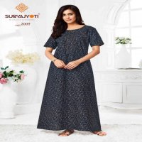 PEARL VOL 2 BY SURYAJYOTI COTTON COMFORTABLE FULLY STITCH NIGHTY FOR WOMENS