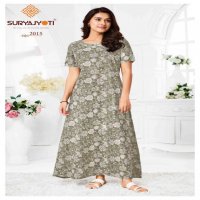 PEARL VOL 2 BY SURYAJYOTI COTTON COMFORTABLE FULLY STITCH NIGHTY FOR WOMENS