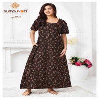 PEARL VOL 2 BY SURYAJYOTI COTTON COMFORTABLE FULLY STITCH NIGHTY FOR WOMENS