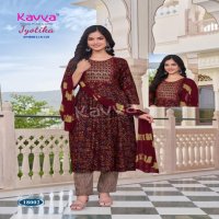 JYOTI VOL 18 BY KAVYA DISPLAYS STITCH DRESSES WITH BOTTOM AND DUPATTA