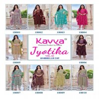 JYOTI VOL 18 BY KAVYA DISPLAYS STITCH DRESSES WITH BOTTOM AND DUPATTA
