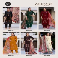 ZARQASH VOL 6 BY BELLIZA DISPLAYS RICH LOOK DRESS