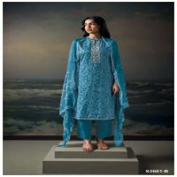 GANGA SAARYA S3651 WHOLESALE PREMIUM COTTON PRINTED WITH EMBROIDERY WORK FASHIONABLE SALWAR SUITS