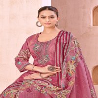 HARSHIT FASHION FARHEEN WHOLESALE PURE JAM COTTON PRINT WITH FANCY EMBROIDERY CLASSIC DRESS MATERIAL