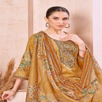 HARSHIT FASHION FARHEEN WHOLESALE PURE JAM COTTON PRINT WITH FANCY EMBROIDERY CLASSIC DRESS MATERIAL