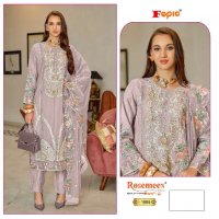 FEPIC ROSEMEEN C-1985 WHOLESALE ORGANZA EMBROIDERED WITH HAND WORK TRENDY PAKISTANI SUITS