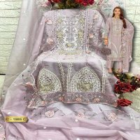 FEPIC ROSEMEEN C-1985 WHOLESALE ORGANZA EMBROIDERED WITH HAND WORK TRENDY PAKISTANI SUITS